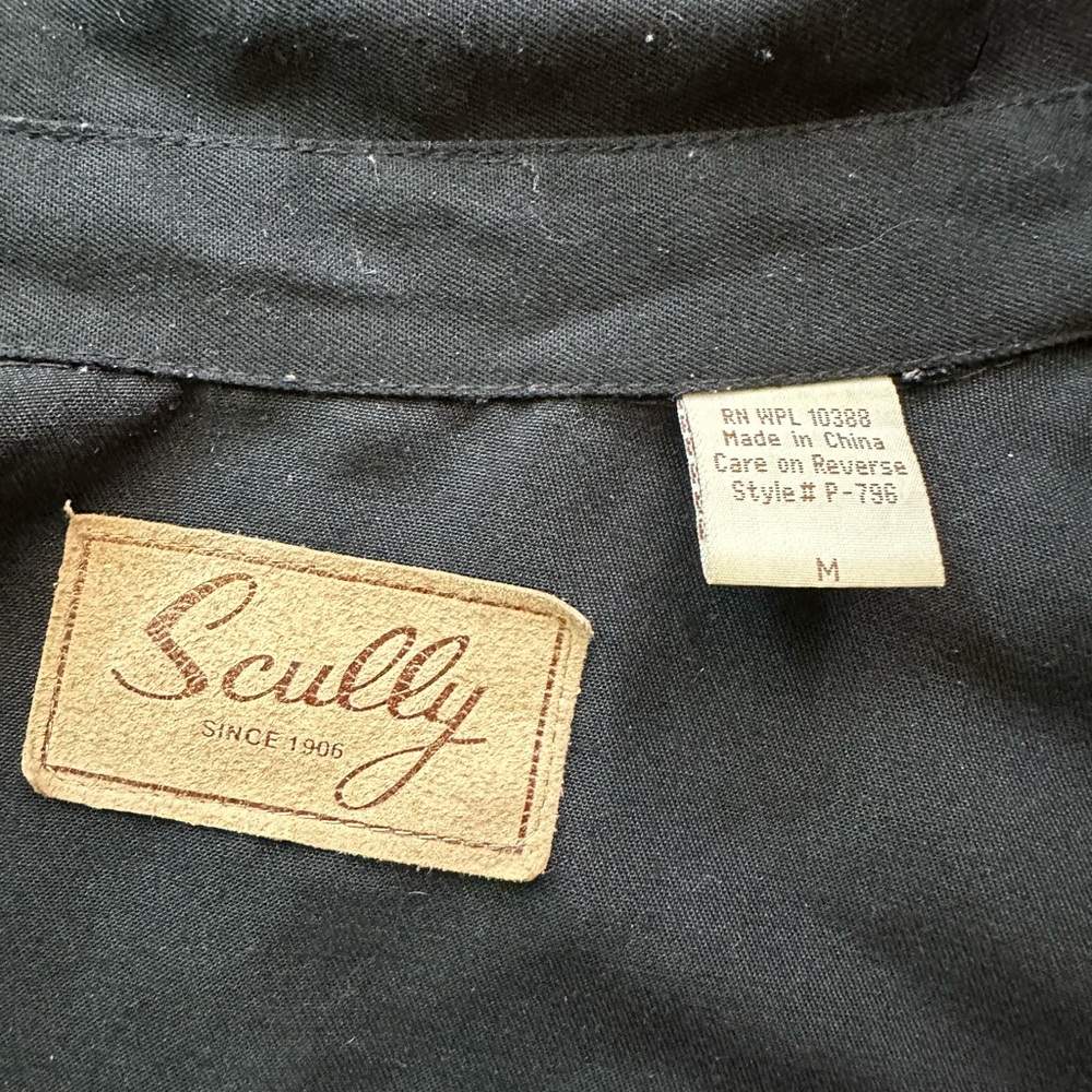 Scully Classic Black Apparel